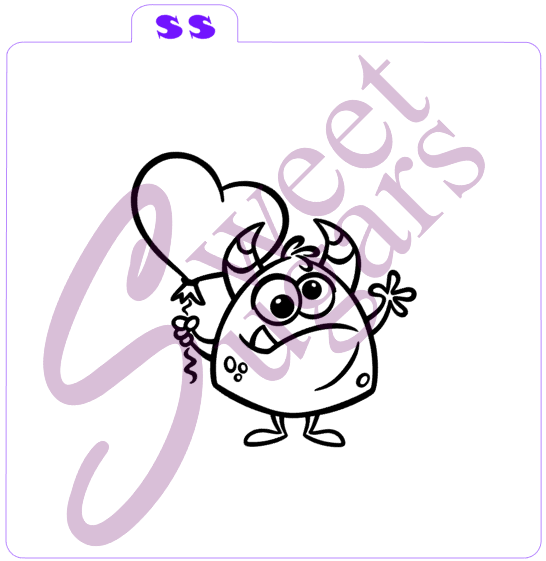 Sweet Monster Love PYO Silkscreen Stencil image 0