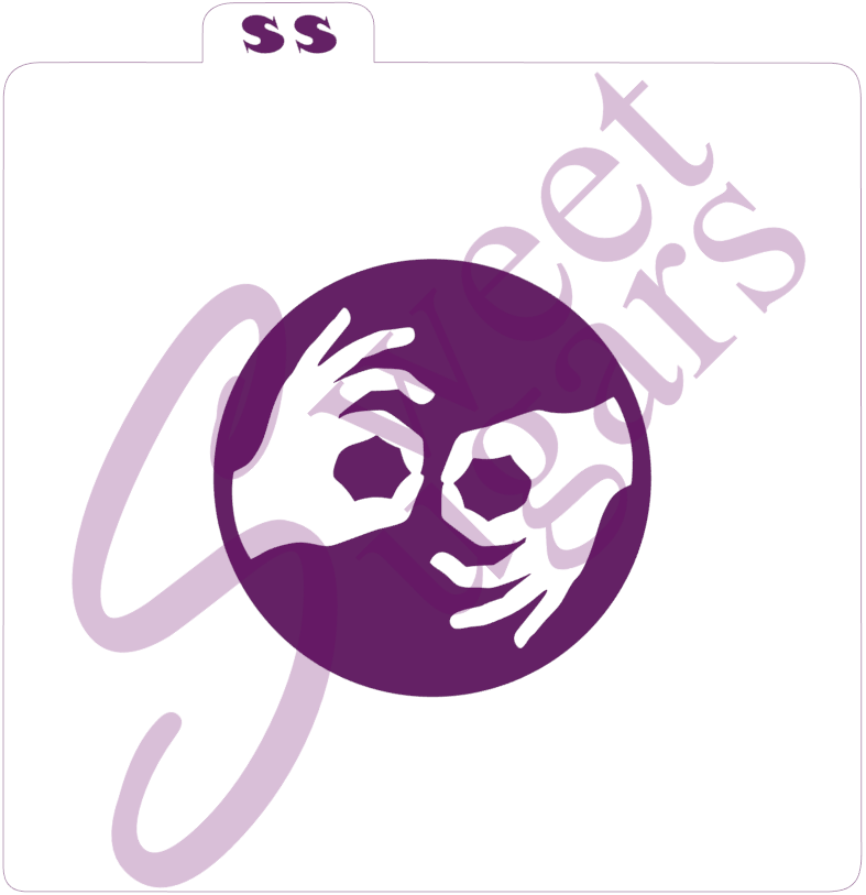 American Sign Language - "Interpreter" Silkscreen Stencil - 2 options available image 1