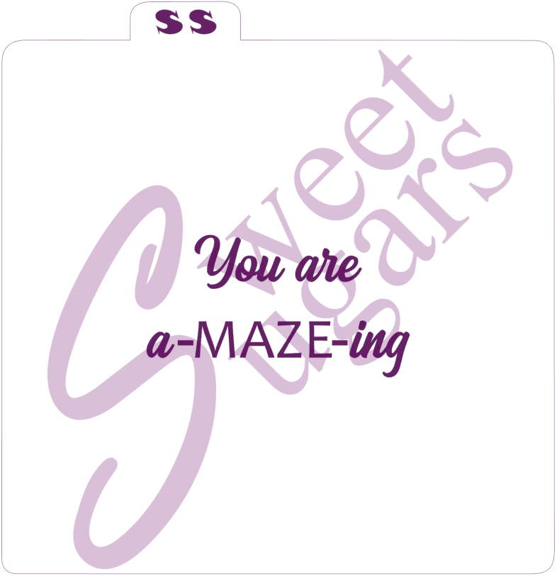 You are a-MAZE-ing Silkscreen Stencil image 0