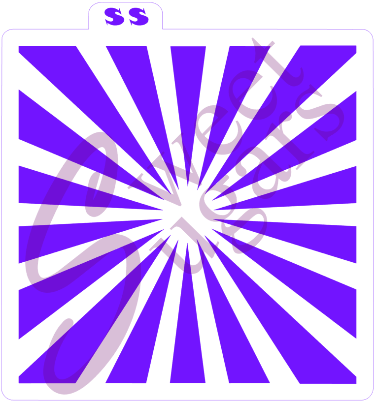 Starburst Stencil - Traditional or Silkscreen image 0