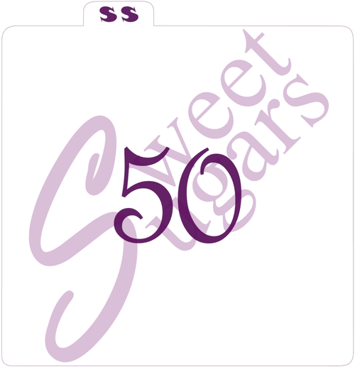 "50" Silkscreen Stencil image 0