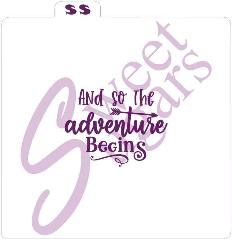 And So The Adventure Begins, Silkscreen Stencil image 0