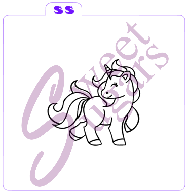 Unicorn PYO (Paint Your Own) Silkscreen Stencil image 0