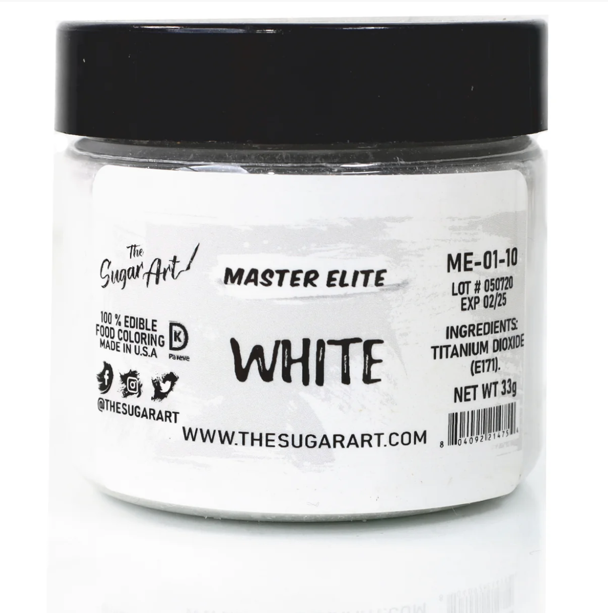 White Master Elite Powder Food Color image 0