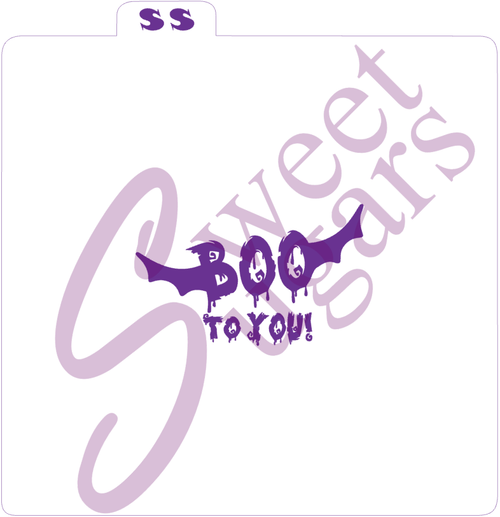 "Boo to you" Silkscreen Stencil image 0